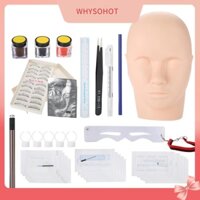 Maynee Pro Skin Art Tattoo Eyebrow Thực hành Set Tool Kit Kim Phụ kiện Artist