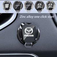 Mazda Car mới hợp kim kẽm một cú nhấp chuột bắt đầu sửa đổi nút bảo vệ trang trí thích hợp cho 3 2 5 CX3 RX8 BT50 323 CX8 CX30 RX7 626 CX7 NX5 CX9
