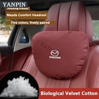 Mazda Gối Tựa Đầu Chất Liệu Da Lộn Cho Xe Hơi Familia Vantrend 323 E2000 Biante RX 7 Mazda 2 Mazda 3  Mazda 5  Mazda 6 CX3 CX5 CX8 CX9 BT50 RX7 RX8 Fighter Premacy