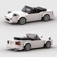Mazda MX-5 Miata | White | Building Brick Set MOC - 307 Pieces