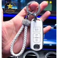 [MAZDA] - Ốp đính đá bọc chìa khóa xe hơi ô tô Mazda - Móc chìa khóa ô tô da - Bao da đính đá ô tô đẳng cấp - Mẫu 19