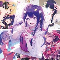 (mc) Nhãn Dán Tường Trang Trí Phòng Hình anime merchandise hoshino ai Akauamarin Đôi Chiều Rộng Rãi hoshino Aki