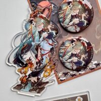 Mc Phong Cách Mới Đứng Hatsune Miku Kagamine Rin Kagamine Len Megurine Luka Hatsune Miku Mười Mặt Ambush Hàng Hóa Acrylic Tinplate Đứng Huy Hiệu Thanh Mặt Dây Chuyền Trang Trí Giá Trị Cao Cấp