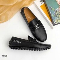 MC08 Giày Lười, Giày Moccasin Da Bò Cao Cấp Louis Vuitton