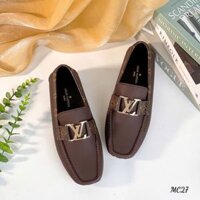 MC27 Giày Lười, Giày Moccasin Da Bò Cao Cấp Louis Vuitton