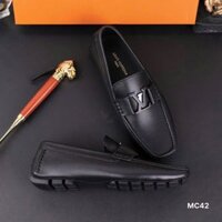 MC42 Giày Lười, Giày Moccasin Da Bò Cao Cấp Louis Vuitton