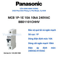 MCB 1P-1E 10A 10kA 240VAC BBD1101CHHV