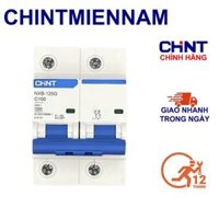 MCB 2 Pha 100A Aptomat NXB-125 2P C100 10Ka Hãng CHINT