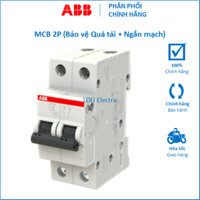 MCB 2P 2 Pha CB Tép Át Tô Mát Áp Tô Mát Bảo Vệ Quá Tải Ngắn Mạch 6ka 6A 10A 16A 20A 25A 32A 40A 50A 63A SH202 SH202L ABB