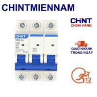 MCB 3 Pha 50A Aptomat NXB-63 3P C50 6Ka Hãng CHINT