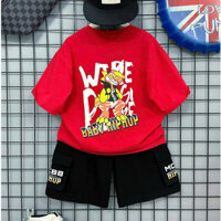 Mcbb 9-41 kg 100% cotton bộ cộc tay cho bé trai áo thun bé trai quần short size đại quần áo bé trai