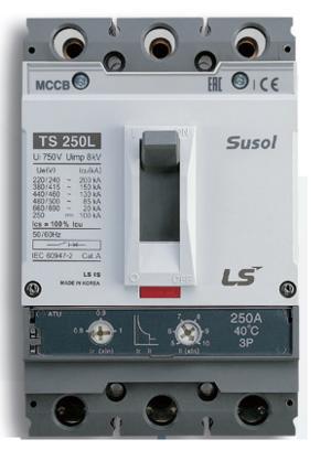 MCCB LS TS250N ATU250 3P 50kA 250A