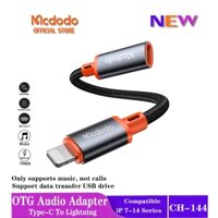 Mcdodo OTG USB flash drive Type C To Lightning Audio Adapter Hỗ Trợ Loại C Tai Nghe Nhạc CA-144