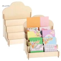 Mcehkf 2 Cái / bộ Giá Đỡ Màn Hình Thiệp Chúc Mừng 4 Tầng Miếng Dán Bằng Gỗ Giá Trưng Bày Thẻ Người Tổ Chức Trống Bán Lẻ Kệ Trưng Bày Bàn Lưu Trữ Màn Hình Triển Lãm Thương Mại Trưng Bày Mới