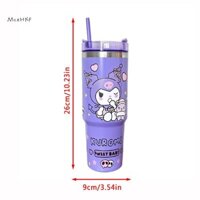 Mcehkf 900Ml Kuromi Cốc cách nhiệt bằng thép không gỉ Hello Kitty Cốc uống nước dung tích cao Cốc ô tô Đồ uống Coke Cốc cà phê Cốc nhựa Mới