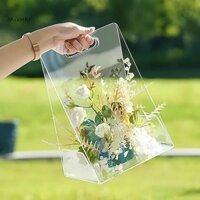 Mcehkf Acrylic Túi Hoa Acrylic Trong Suốt Hộp Hoa Có Thể Tái Sử Dụng Túi Mua Sắm Sáng Tạo Đồ Bán Hoa Bao Bì Cho Ngày Valene Mới