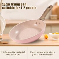 Mcehkf Chống Dính Đáy Phẳng Chảo Trứng Chiên Mini Chảo Lúa Mì Cơm Đá Nồi Cảm Ứng Bếp Gas Đa Năng Cho Bé Nồi Thực Phẩm Mới