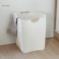 Mcehkf Dung Tích Lớn Giặt Lưu Trữ Quần Áo Bẩn Giỏ Bảo Quản Có Tay Cầm Hamper Có Thể Gập Lại Giỏ Giặt Phụ Kiện Phòng Tắm Mới