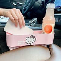 Mcehkf Kawaii Hello Kitty Ghế Ô Tô Kẹp Tổ Chức Hoạt Hình Đáng Yêu Ghế Ô Tô Hộp Bảo Quản Để Trang Trí Ô Tô Cô Gái Phụ Nữ Quà Tặng Mới