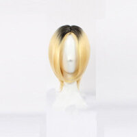 Mcoser Anime Tóc Giả Bóng Chuyền Bé Trai Cô Đơn Móng Vuốt Mài Màu Hỗn Hợp COS Tóc Giả