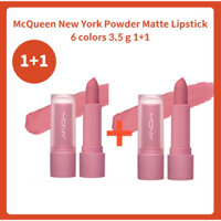 McQueen New York Powder Matte Lipstick 6 colors 3.5 g 1+1,S689
