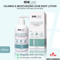 MD Care Calming Moisturizing Acne Body Lotion 200ml - Dưỡng Thể Cho Da Dầu Mụn