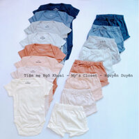 [MD101]❤️Minene❤️ Set bộ body suit ngắn tay kèm quần đùi cho bé yêu NGÔ KHOAI MỲ