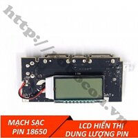 MDL255 Mạch Sạc Dự Phòng 18650 1A/2A Hiển Thị LCD