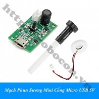 MDL445 Mạch Phun Sương Mini Cổng Micro USB 5V