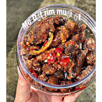 me dốt muối ớt,me chín dốt lột vỏ ướp muối ớt,me rất chua xen lẫn vị cay ngọt nhẹ