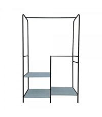 ME LIVING Giá treo quần áo 3 ngăn kèm thanh treo bằng thép Thái Lan PIXEL W100xH160xD31,5cm