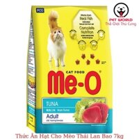 Me-o bao 7kg Thức ăn dạng hạt cho mèo lớn vị CÁ NGỪ, HẢI SẢN, CÁ THU đồ ăn mèo trưởng thành - Pet World Shop