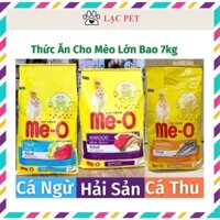 Me-o bao 7kg Thức ăn dạng hạt cho mèo lớn vị CÁ NGỪ & HẢI SẢN & CÁ THU đồ ăn mèo trưởng thành