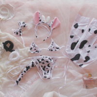 ME1596 Cosplay Bò Sữa[XEM VIDEO SẢN PHẨM ĐỂ THẤY] Nàng Bò Sữa Quyến Rũ ,Nội Y 2 Mảnh Gợi Cảm • Đồ Lót Mặc Nhà Sexy