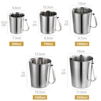 Measuring Mug – Ca đong inox có vạch chia 500 ml