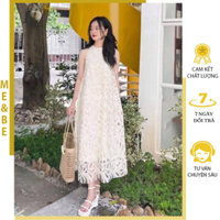 [ME_BEE1 M61] YẾM BẦU DỰ TIỆC CHẤT REN NỔI SIÊU XINH - ĐẦM BẦU TIỂU THƯ DÁNG SUÔNG - VÁY DỰ ĐÁM CƯỚI