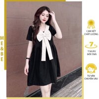 [ME_BEE1 M63] VÁY BẦU CÔNG SỞ PHỐI NƠ ĐIỆU ĐÀ - ĐẦM BẦU DÁNG SUÔNG XINH - VÁY MÙA HÈ ĐẸP MẶC ĐI LÀM ĐI CHƠI DỰ TIỆC