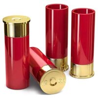 (MEBR) 4PCS 12 Gauge Shot Glasses Tequila Shot Glass Easy to Use 9.2 X 3.2 X 3.6cm