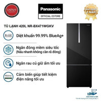 Media  [TRẢ GÓP 0%] Tủ Lạnh Panasonic 420 lít NR-BX471WGKV ngăn đá dưới - Ngăn đông mềm