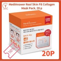 Medianswer Real Skin Fit Collagen Mask 20P, Gói mặt nạ Collagen Hàn Quốc, S896