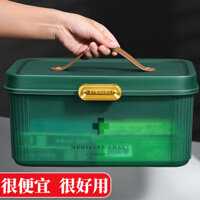 Medical Kit Handheld Case Home Dormitory Tool Family Edition Large Capacity Student Storage Box Art Medicine Box Storage Case