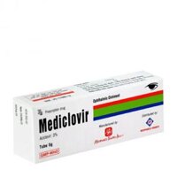 Mediclovir 3% 5g (Aciclovir 3%) Medipharco Thuốc mỡ tra mắt điều trị viêm giác mạc