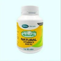 MEDICRAFTS NATURAL VITAMIN E 400 IU (Lọ 30 viên)