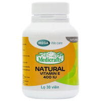 Medicrafts Natural Vitamin E 400 IU bổ sung vitamin E giúp hạn chế lão