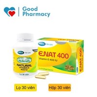 Medicrafts Natural Vitamin E 400IU / Enat 400 - Viên uống vitamin E Mega We Care lọ 30 viên