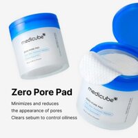 Medicube Vải Làm Mắt Đỏ Zero Pore & Vải Làm Mắt Đỏ Axit Xúc Tẩy Kiểm Soát Nước Mỡ Chống Mụn Làm sáng da Zero Pore Pad & Red Succinic Acid Peeling Pad 155g / 5.46oz