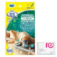 Medikutto  Compression Socks for Sleeping - Nature Healing Long Socks in Natural Gray M + with Bonus Included