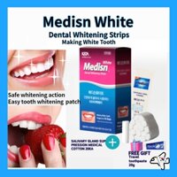 Medisn Miếng dán làm trắng răng/ làm trắng răng/ làm trắng răng hiệu quả/ làm trắng răng phong cách Hàn Quốc