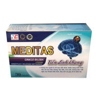 Meditas Tiền Đình Khang Ginkgo Biloba  Hộp 30 viên - Châu Ngân Pharma