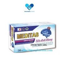 Meditas Tiền Đình Khang Ginkgo Biloba – Hộp 30 viên – Châu Ngân Pharma